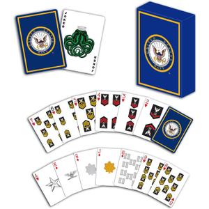 Military Gift Shop US Navy Professional Quality Playing Cards | Great for Game Night | Gifts for Sailors | Navy Playing Cards