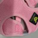 EcoBark Baby Pink Step in Dog Harness - Step in Mesh Dog Harnesses - Safe & Secure Wrap Around Body Halter Vest S