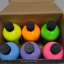 Nicpro 6 Colors Fluorescent Large Washable Paint Set for Kid (16.9 oz), Glow in the Black Light, Non Toxic Neon Tempera Paints for Art, Craft DIY, Poster & Finger Paint, School, Home, Classroom, Party