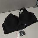 Hedya Flow Womens Seamless Bras No Underwire Supportive Wireless Push Up Full Coverage Bralette Comfort Scalloped T-Shirt Bra Black 3XL