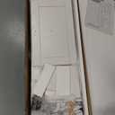 Over The Toilet Storage Cabinet with 7 Shelves, Imitation Walnut Grain Above Toilet Bathroom Organizer with Toilet Paper Holder Stand, Space Saver for Restroom, Bathroom, Laundry (White)