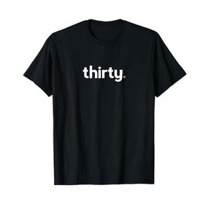 30th Birthday Gift Idea for Him Men | Thirty Design Party T-Shirt L