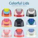 Replacement Lid for Owala Freesip,Compatible with Owala Cup 16oz 24oz 32oz 40oz,BPA-Free,Leakproof Cap Water Bottle for Owala Bottles with Two Stoppers and Two O Seal Rings, Pink