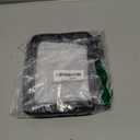 PACKISM Clear Makeup Bag 2 Pack Medium - Foldable TSA Approved Toiletry Bag Quart Size for Travel Bottles, Water Resistant Multipurpose Car Storage Organizer with Reinforced Seams, Black