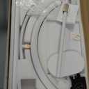 Lash Light Lash Lamp for Eyelash Extensions Adjustable LED Floor Eyelash lamp Half Moon Light Tattoo Shadowless Lighting for Beauty Skincare Nail Tech Tattoo Artists WR White