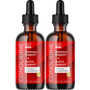 (2 Pack Conolidine Drops, Liquid, Conolidine Natural Relief, Conolidine Reliever Maximum, Conolidine Reviews, 2 Bottles for 60 Days. Bbd 03/2028