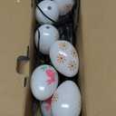 Windpnn Upgraded 8-Pack Solar Easter Egg Stake Lights for Easter Decorations, Outdoor Waterproof Solar Easter Yard Stake Lighted Egg Lights for Garden Patio Yard Pathway Lawn Decor (Big Egg)