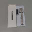 Slim Watch Band Compatible with Apple Watch 41mm 45mm 42mm 44mm 40mm 38mm Metal Stainless Steel Watchband Suitable for iWatch 11/10/9/8/7/6/5/4/3/2/1/SE Series Women Luxury Strap (Silver and Gold)