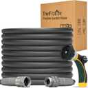 TheFitLife Garden Hose 50 FT - 50FT Water Hose with Nozzle and Metal Fittings, High Pressure 50 Feet x 1/2" Outdoor Hose for Reel Cart, Sprinkler, Easy Storage, Leak Proof (50FT)