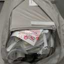 Rinnebbit Baby Bassinets Bedside Sleeper, 4 in 1 Portable Bedside Crib w/Mattress, Diaper Changer, Storage Basket, Music Box, Carry Bag, Foldable Playard Sleeper for Newborn (Light Gray)