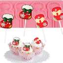 1 Pc Christmas Sock Lollipop Silicone Mold Cute Sock Chocolate Fondant Molds for Christmas Party Cake Decoration Candy Chocolate Cupcake Toppers
