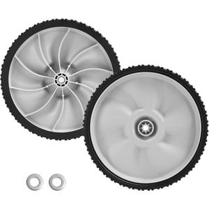11" Rear Wheels Replacement for Arnold 490-325-0023, 11" x 1.75" Universal Lawn Mower Plastic Wheel Compatible with MTD, Craftsman, Toro, Self Propelled Walk-Behind Lawnmower 2 Pack