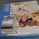 Dog Water Fountain for Large Dogs: Big Cat Water Fountain Stainless Steel -1.8Gal/7L Big Quiet Cats Water Bowl Dispenser- Pet Water Fountains for Dogs - 8 Filters + 8 Sponge Filters - GROOKPET