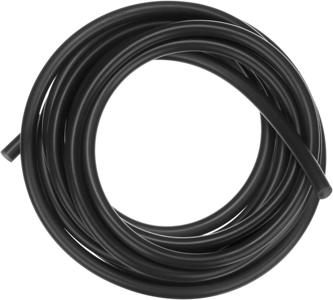 Silicone Tubing, 5/32"(4mm) ID x 1/4"(6mm) OD Silicone Rubber Vacuum Tube, 11ft(3.5 M) High Temp Water Air Hose Pipe for Pump/Liquid Transfer/Home Brewing/Winemaking [Black]