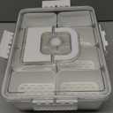 Snackle Box Containers, Travel Snack Box Container with Insulated Bag, 8 Compartments Divided Serving Snack Tray with Lid, Portable Snacklebox, Charcuterie Fruit Platterbox Keep Food Fresh for picinic (Normal)