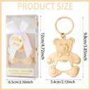 Baby bottle Opener Baby Shower Party Gift Bottle Opener Cute Bear Shape Bottle Opener Guest Wedding Party Gift Back Children's Birthday Party decorationwhite 24/packs