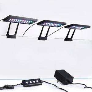 hygger Clip On Aquarium LED Light with Multi-Channel Controller, Fish Tank Light 24/7 Lighting Sunrise-Daylight-Moonlight and DIY Mode, Adjustable Timer/Brightness Light 7 Colors for Freshwater (3)