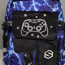 Scothen Boys Backpack, Cool Luminous School Backpacks for Boys with Lunch Bag Pencil Case, Kids Backpack Kindergarten Elementary Middle School Book Bags for Teen Boy Children with USB Charging Port