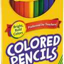 Crayola 684012 Long Barrel Colored Woodcase Pencils, 3.3 mm, 12 Assorted Colors/Set