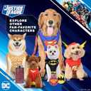 3 x DC Comics Superhero Aquaman Halloween Dog Costume - Officially Licensed Halloween Pet Costumes for Dogs, Size Large (Multicolor)
