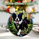 2 x Border Collie Ornament, Dog Christmas Ornament  Christmas Tree Decor, Holiday Decoration, Stocking Stuffer, Festive Gift Idea, Gifts for Dog Lover, Friends, and Family