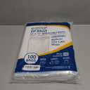Spartan Industrial - 13" X 15" (100 Count) 2 Mil Clear Reclosable Zip Plastic Poly Bags with Resealable Lock Seal Zipper