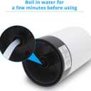 MJIYA Portable Water Bottle Pump, Universal Bottle Electric Water Dispenser with Switch and USB Charging, for Camping, Kitchen, Workshop, Garage (White)