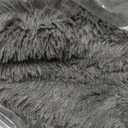 Grey Area Rugs for Bedroom Living Room, Fluffy Gray 4x6 Bedside Shag Rug