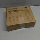 Fingerprint Keypad Deadbolt with Handle Set, Keyless Entry Door Lock, Door Locks for Front Door Lock Set, App Control, Auto Locking, Easy to Install, Matte Black