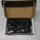 HOTEC Premium Vocal Dynamic Handheld Microphone with 19ft Detachable XLR Cable and ON/Off Switch (Metal Black) (H-W07)