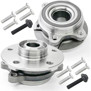 2Pcs 513301 Front/Rear Wheel Bearing Hub Assembly Compatible with Audi A4 A5 A6 2012-2014, A4/A5/A6/A7/A8 Quattro 10-14, Allroad 13-16, Q5 2010-2015, for Audi S5 S6 S7 S8 RS5 2013-2015, 5 Lugs w/ABS