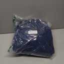 Bedsure 100% Washed Cotton Duvet Cover King Size - Navy Minimalist Bedding Set Linen Like - PureWoven Plain Simple & Soft Comforter Cover for All Seasons (Navy, King, 104"x90")