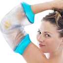 PICC Line Shower Cover, PICC Line Covers for Upper Arm, Reusable Waterproof IV & PICC Line Sleeve Protector for Chemotherapy Treatment, Broken Wound Elbow for bath Shower (Size:L/Large)