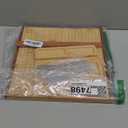 7.7in Squares Blocking Board, Handcrafted Knitting Blocking Mat with 18 Fixation Rods, Professional Wooden Stand for Crochet Work, Rubber Wood Material with Storage Tube and Croche