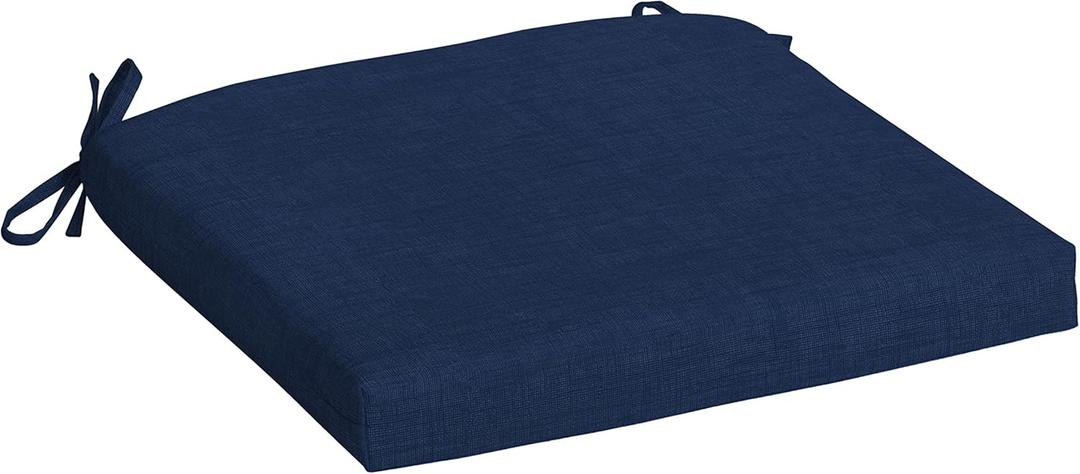 Arden Indoor/Outdoor Seat Or Rocking Chair Cushion, 19 x 18, Water Repellent, Rain Proof, Fade Resistant Cushion for Rocking Or Dining Chairs Sapphire Blue Leala