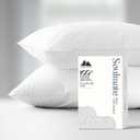 Mayfair Linen 100% Egyptian Cotton King Size Pillow Cases Set of 2 - Luxury 500 Series Soulmate Collection Cotton Pillowcases King Size (White), Silky Soft, Cooling & Breathable Pillow Covers