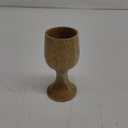 Wooden Goblet - Handmade Vintage Chalice Drinking Cup, 6" x 5oz, Perfect for Wedding, Christmas, Eucharist & Kiddush (1Pc)