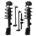 SCITOO-(6PCS) Front Strut Spring Assembly Stabilizer Bar Link Kit Tie Rod End Fit For 2008-2016 for Chrysler Town & Country 2008-2018 for Dodge Grand Caravan