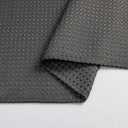 meioro Charcoal Grey Shower Curtain, Waffle Weave 256GSM Heavy Duty Textured Fabric Shower Curtains for Bathroom Hotel Spa, Luxury Weighted Polyester Cloth Bath Curtain Set with 12 Hooks, 72Wx84H