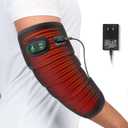 Versatile Heating Pad for Pain with Time Setting Wearable Heating Band for Arm, Tennis Elbow, Leg, Knee, Ankle, Wrap Around Heating Pad with 78" Long Charge Cord (Black)