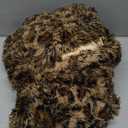 XeGe Cheetah Print Fluffy Faux Fur Duvet Cover Set, 2 Pieces Soft Plush Shaggy Farmhouse Fuzzy Bedding Set(1 Faux Fur Leopard Print Comforter Cover + 1 Furry Pillowcase), Zipper Closure(Twin, Brown)