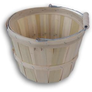 Wood Produce Basket. 1/2 peck basket. 1pk