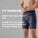 Onvous Modern Cut Swim Jammers for Men | Men's Athletic Swimwear 28-38 (Black)