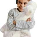 Pterosaur Stuffed Animal with Wings - Cute Soft Dinosaurs Plush Toys Little Flying Dragon Plushies Pillow Doll Christmas Birthday Gifts for Kids Boys Girls (White,35.43inch/90cm)