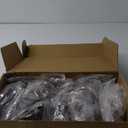 FURNIWARE 50 Pieces Soft Closing Cabinet Hinges, 3/4 inch Overlay Cabinet Hardware Hinges Nickel Plated- 105 Degree (3/4", 50 Pack)