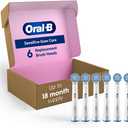 Oral-B Sensitive Gum Care Replacement Brush Heads for an Oral-B Electric Toothbrush, Pack of 6 (White)