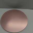 50PCS Round Rose Gold Placemats, 13" Disposable Paper Placemats for Dining Table, Mirrored Rose Gold Charger Place Mat for Kitchen Banquet Table Setting Wedding Birthday Dinner Party Decor