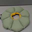 Cat Cone Collar,Cute Waterproof Cat Recovery Collar,Anti-Bite Lick Wound Healing Safety Elizabethan e Collar for Cats,Green Flower All-Season Style, S