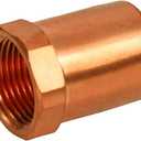 Supply Giant GUGA0100 Adapter Fitting Solder Cup and Female Threaded Connect, 1, Copper