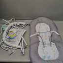 Q-MIULIKE Portable Baby Bouncer Chair with 3 Plush Toys, Soft Fabric, 0-9moths, <20lbs, Neutral Design